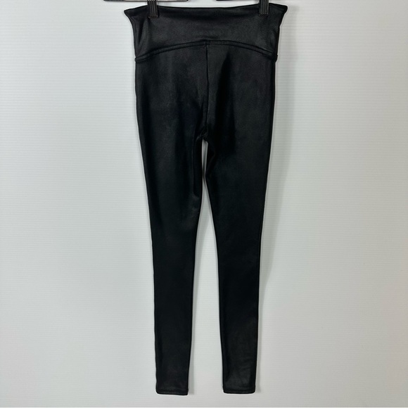 SPANX Leggings Sz XS Faux Leather Black - Picture 9 of 17